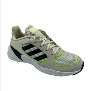 adidas 90s Valasion Cloud Foam Running Shoes Chalk White/Green Men Size 6.5